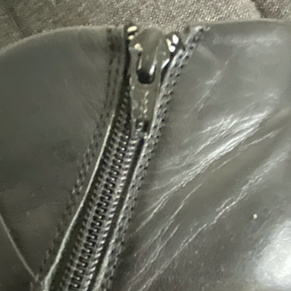 Steve Madden Juliet Black Leather Office Casual Heel Ankle Boot- Sz-9 - Picture 4 of 16